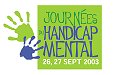 Photo : logo Journées handicap mental 26 & 27 sept. 2003