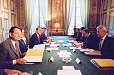 Photo : 16 septembre 2002 - lancement du grand chantier du Pr�sident sur la s�curit� routi�re Palais de l'Elys�e - lundi 16 septembre 2002