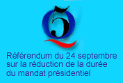Référendum du 24 septembre sur la réduction de la durée du mandat présidentiel