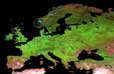 Photo satellite de l'Europe 