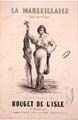 Couverture d'une partition de la Marseillaise. Paris, Bonoldi, vers 1840 