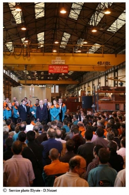 Discours du Président de la République à l'entreprise Metso Minerals