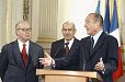 Photo : Jacques Chirac, Hans Blix et Mohamed el Baradei - 17 janvier 2003